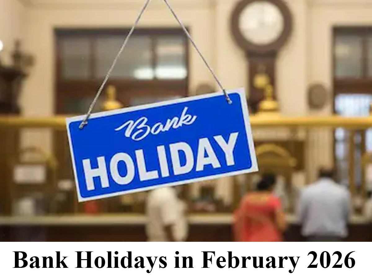 फरवरी 2026 का कैलेंडर और बैंक की छुट्टियों की सूची।