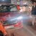 छतरपुर में पुल से गिरी तेज रफ्तार कार, स्कूटर सवार दो लोग घायल