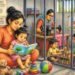 मध्य प्रदेश की महिला जेल परिसर में बच्चों के लिए बनी बालवाड़ी और खेलकूद क्षेत्र (प्रतीकात्मक चित्र)।