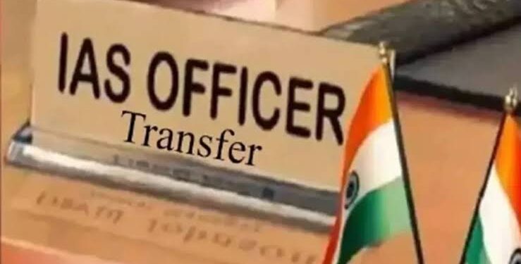 मध्य प्रदेश जनसंपर्क संचालनालय (Bhopal) का मुख्य द्वार और प्रशासनिक स्थानांतरण (Transfer Order) की आधिकारिक फाइलों का एक प्रतीकात्मक कोलाज।