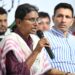 नई दिल्ली में सुप्रीम कोर्ट भवन का दृश्य और कांग्रेस नेताओं की प्रेस कॉन्फ्रेंस का प्रतीकात्मक कोलाज।