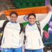 राष्ट्रमंडल खेल 2026 में गोल्ड मेडल जीतने के बाद भारतीय ध्वज तिरंगे के साथ जश्न मनातीं पैरा-एथलीट शर्मिला ढाका।