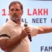 नई दिल्ली में प्रेस कॉन्फ्रेंस को संबोधित करते हुए कांग्रेस नेता व नेता प्रतिपक्ष राहुल गांधी।