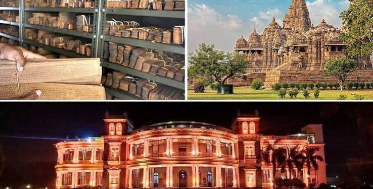 भोपाल के रवींद्र भवन और सांची स्तूप की पृष्ठभूमि में BRICS 2026 संस्कृति मंत्रियों के सम्मेलन की प्रतीकात्मक तस्वीर।