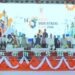 रायपुर के साइंस कॉलेज मैदान में 14वें इंडिया इंडस्ट्रियल फेयर-2026 का फीता काटकर शुभारंभ करते मुख्यमंत्री विष्णुदेव साय और प्रदर्शित आधुनिक औद्योगिक मशीनें।