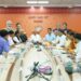 भाजपा प्रदेश कार्यालय में 'सेवा संकल्प अभियान' की प्रदेश टोली की बैठक को संबोधित करते प्रदेश अध्यक्ष व विधायक हेमंत खण्डेलवाल।