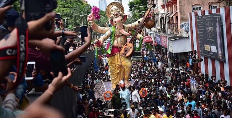 भोपाल ट्रैफिक पुलिस द्वारा गणेश विसर्जन चल समारोह के लिए जारी ट्रैफिक डायवर्जन और वैकल्पिक रूट का आधिकारिक नक्शा।