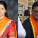 प्रेस को संबोधित करते हुए मुंबई की मेयर रितु तावड़े और पृष्ठभूमि में बीएमसी मुख्यालय का प्रतीकात्मक दृश्य।