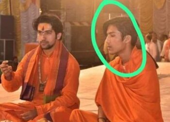 मध्य प्रदेश उच्च न्यायालय जबलपुर की इमारत और बागेश्वर धाम के पीठाधीश्वर धीरेंद्र कृष्ण शास्त्री के भाई शालिग्राम गर्ग की प्रतीकात्मक तस्वीर।