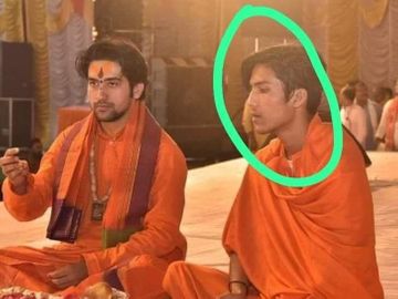 मध्य प्रदेश उच्च न्यायालय जबलपुर की इमारत और बागेश्वर धाम के पीठाधीश्वर धीरेंद्र कृष्ण शास्त्री के भाई शालिग्राम गर्ग की प्रतीकात्मक तस्वीर।