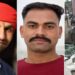 इंदौर में तेज रफ्तार कार द्वारा दुर्घटनाग्रस्त किए गए वाहनों और घटनास्थल पर जांच करती पुलिस टीम का दृश्य।