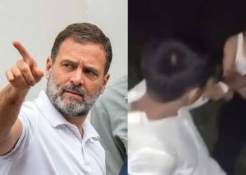 बिहार के जमुई में नाबालिग छात्रा से छेड़छाड़ की घटना पर सवाल उठाते लोकसभा में नेता प्रतिपक्ष राहुल गांधी।