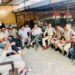 भोपाल पुलिस द्वारा युवक कांग्रेस नेता प्रिंस सिंह भदौरिया के आवास पर सुरक्षा घेरा और नजरबंदी की प्रतीकात्मक तस्वीर।